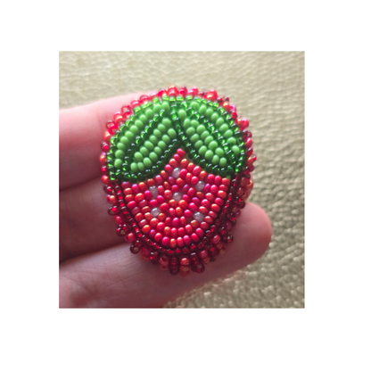 Strawberry Beaded Pin Workshop - Feb 11