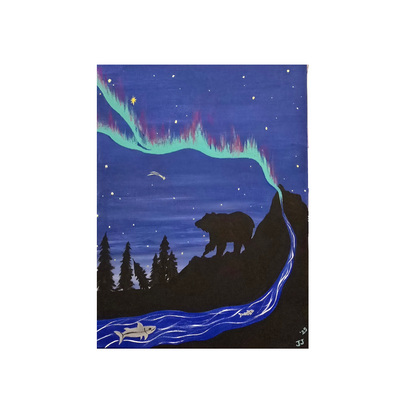 Northern Lights w/Bear Painting Workshop - March 11